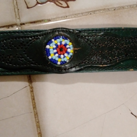 Silver Creek beaded belt VTG - Picture 8 of 12